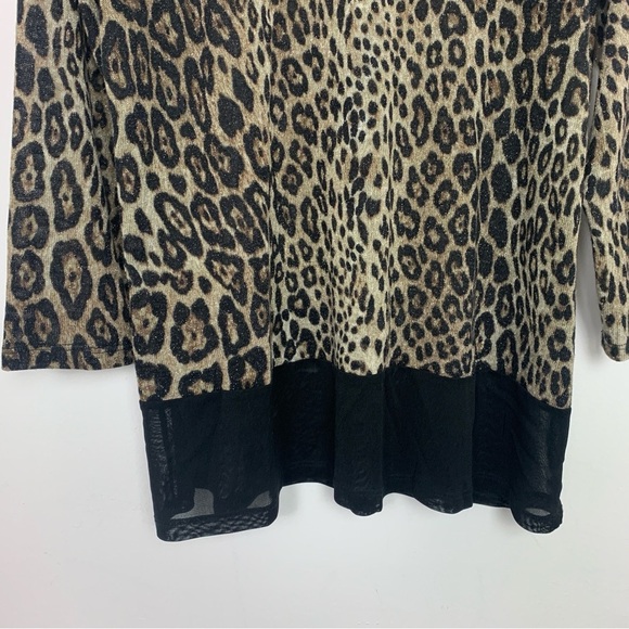VAMP Animal Print Top Mesh Trim - Picture 2 of 6